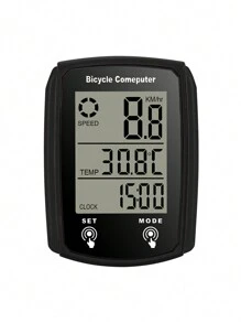 1入組自行車發光計碼儀有線英文版背光里程表,路徑和山地自行車觸控屏幕速度計 - 查看 10
