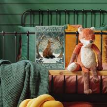 1 件复古狐狸墙面装饰金属锡标牌，曾经有个女孩非常喜爱狐狸，复古狐狸装饰标牌，可爱狐狸材质墙面装饰标牌，适合女孩，狐狸爱好者装饰，尺寸 8*12 英寸，孔样式随机 - 多色7 - 查看 4