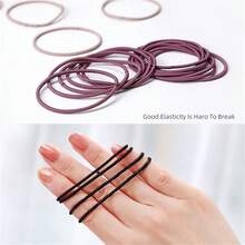 200入組女孩髮帶,彈性橡膠圈,不傷髮絲,柔軟的馬尾捆扎器,適合嬰兒和兒童,編髮配件,對頭髮無害 - 彩色 - 查看 3