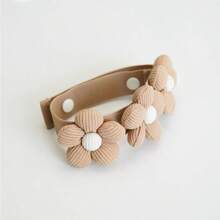 1pc Baby Room Decor Polyester Flower Petal Shaped Window Curtain Buckle, Nordic Style, Window Treatment - Khaki Trio - View 5