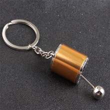 1pc Car Modification Pendant, Six-Speed Shift Keychain, Car Pendant Shift Metal Keychain Decoration - Multicolor - View 6