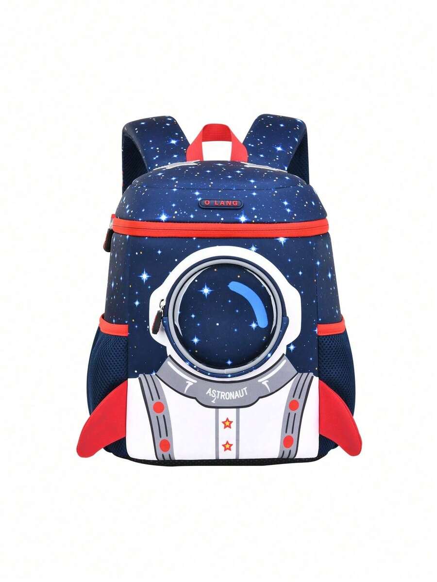 The Ultra-Light Ridge Waterproof And Load-Reducing Children's Backpack Is Suitable For Preschoolers Of Universal Use For Both Boys And Girls - Royal Blue - View 1