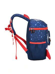 The Ultra-Light Ridge Waterproof And Load-Reducing Children's Backpack Is Suitable For Preschoolers Of Universal Use For Both Boys And Girls - Royal Blue - View 3