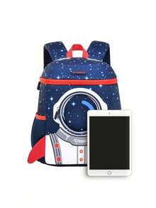 The Ultra-Light Ridge Waterproof And Load-Reducing Children's Backpack Is Suitable For Preschoolers Of Universal Use For Both Boys And Girls - Royal Blue - View 2