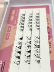 36入組自然下睫毛簇束假睫毛,diy眼睫毛簇束延長 - 黑色 - 查看 2