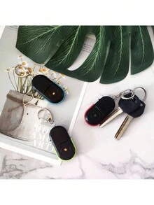 2入組小型鑰匙查找器,防丟失無線物品追蹤器,感應範圍8-10米哨聲控制報警器,帶led燈,可用於尋找鑰匙、錢包等 - 綠色 - 查看 4