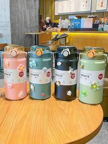 大容量保溫運動戶外攜帶杯,是一個不錯的禮物選擇 - 黑色 - 查看 1