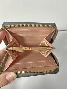 Short Compact Multi-Functional Coin Purse With Tassel, Children Mini Wallet Card Holder - Black - View 3