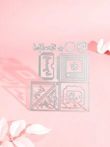 1 Sticker Decoration Carbon Steel Metal Embossed Paper Cutting Die, Fresh Style Decoration Suitable For Envelope Greeting Card Frame DIY Die - Silver G - View 4