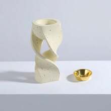 Modern And Stylish Home Creative Aroma Burner With Decorative Design, Can Also Be Used As A Candle Holder. - Beige - View 4