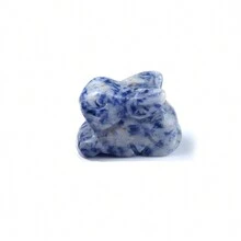 1pc Rabbit Statue Natural Stone Crystal Hand Carved Quartz Animal Figurine Crafts Home Decoration Gift - Rabbit - View 12