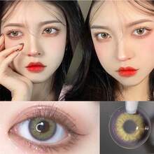 Morningcon Diamond Green Colored Contact Lenses For Eyes Natural Contact Lens Big Beauty Pupil Degrees Prescription Myopia - Green - View 3