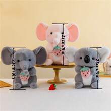 考拉動物＆水果系列毛絨玩具娃娃,23厘米/9英寸,適用於家庭裝飾和禮品 - 無尾熊款 - 查看 2