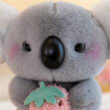 考拉動物＆水果系列毛絨玩具娃娃,23厘米/9英寸,適用於家庭裝飾和禮品 - 無尾熊款 - 查看 4