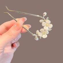 1 szt. Nowa spinka do włosów w kształcie litery U z kamelii dla kobiet, metalowa spinka w stylu vintage do upięć, dodatek do nakrycia głowy w stylu boho, złota ozdoba do włosów, spinka do włosów na walentynki, spinki do włosów, akcesoria szkolne, akcesoria do włosów - Złoto - Zobacz 7