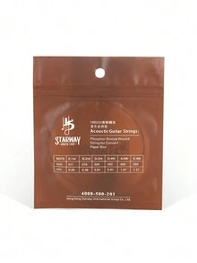 Starway Acoustic Guitar String Folk Guitar 3rd String Ga213 Phosphor Bronze Wound Musician Choice - Gold - View 3