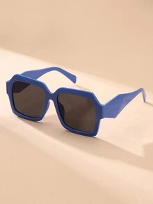 1 件男女通用时尚经典款方形时尚眼镜适合日常生活、海滩和户外旅行 - 彩色 - 查看 14