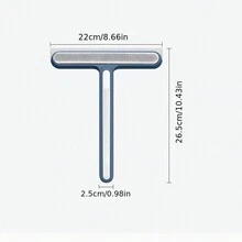 1pc 4 In 1 Glass Cleaning Brush Double-Sided Rain Wiper Window Screen Brush Sponge Gap Cleaner Multi-Functional Cleaning Tool Glass Scraper Bathroom Mirror Water Wiper Non-Disassembling And Scrubbing Available - Blue and White - View 2