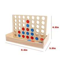 1PC Giant Outdoor Games --4 In A Row. Four In A Row Wooden Game, Line Up 4, Classic Family Toy, Board Game For Family Fun. - Yellow - View 9