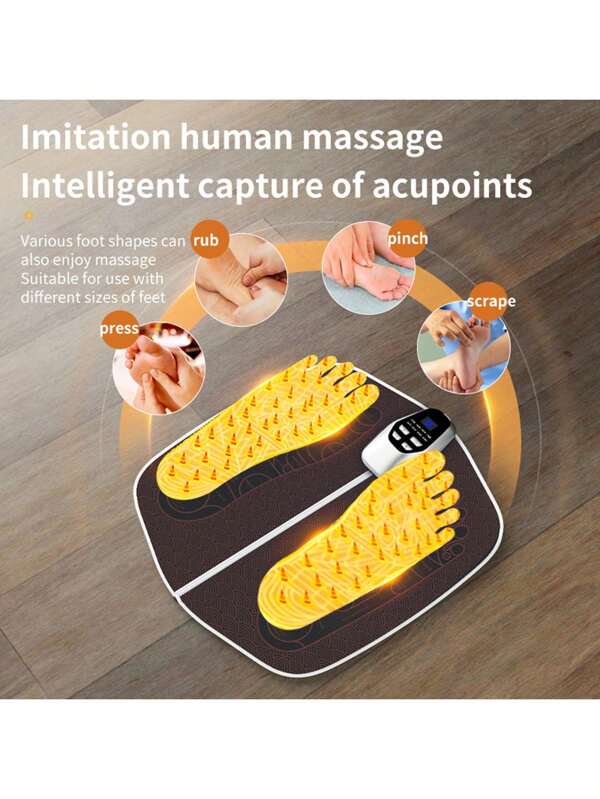 1pc Ems Foot Massage Pad, Pulse Foot Massager Therapy Device, Micro