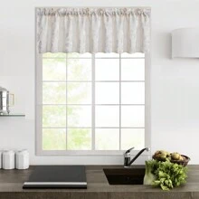 1 Miếng Dệt hoa Hoa văn lá Dán Túi Cửa sổ Rèm - Màu be - Xem 2