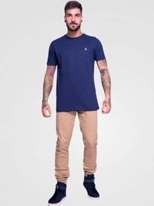 Men T-Shirts - Màu xanh hải quân - Xem 4