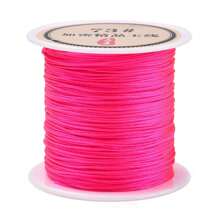 1 Rollos De Cerca De 40 Metros De Alambre Trenzado De Jade De Nailon No. 73 De 0.06 Cm Y Cuerda De Cuentas Adecuados Para Brazaletes Y Collares Diy, Fabricación De Joyas Trenzadas De Joyas