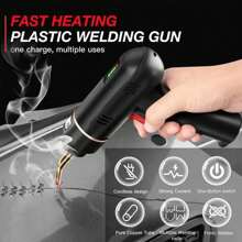 Cordless Plastic Welding Gun, Portable Usb Charging Plastic Welding Kit Hot Stapler, 400 Staples Welding Machine, Plastic Car Bumper Repair Kit - Black - View 6