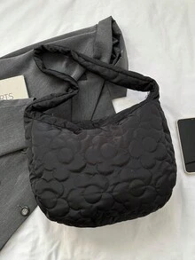 Túi Tote Đeo Vai Thời Trang Tối Giản Dung Tích Lớn Phù Hợp Cho Mọi Phong Cách - màu đen - Xem 7