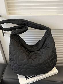 Túi Tote Đeo Vai Thời Trang Tối Giản Dung Tích Lớn Phù Hợp Cho Mọi Phong Cách - màu đen - Xem 9