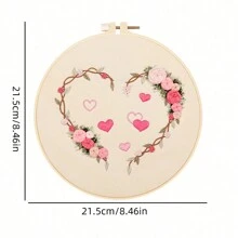 Kit De Materiales De Bordado A Mano Diy, Patrón De Forma De Corazón, Disponibles En Muchos Colores - Multicolor - Ver 5