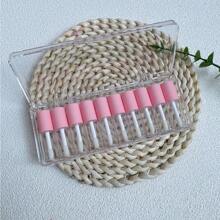 1 Pack 4ml Lip Gloss Empty Plastic Tubes Mini Clear Lipgloss Packaging Container Lipstick Bottles Refillable Empty Bottle - Pink - View 4