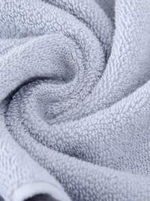 1pc Thickened & Absorbent Shiny Satin Towel For Home Use, Face/Hand/Towel/Bath Towel - Blue - View 8