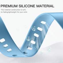 錶帶相容於 Pixel Watch 2 錶帶/pixel 錶帶,可調式軟矽膠運動錶帶,適用於 Pixel Watch 2022/pixel Watch 2 2023 女士男士 - 湖藍 - 查看 2