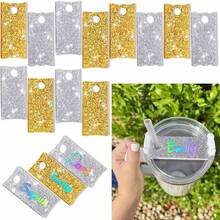 2pcs Silver Cup Label With Name Tag For 40oz Glass Mug With Handle And Lid - Silver - View 4