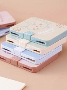 Cầm tay di động Gấp lại Gương trang điểm Với lược , Lý tưởng Đối với Ngoài trời Sử dụng , Họa tiết Ngẫu nhiên - Nhiều màu - Xem 3