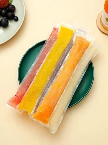 10入組一次性冰棒袋,適用於製作冰棒、冰糖、優格棒 - 無色 - 查看 6