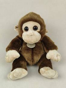 1只仿真猴子毛絨玩具聖誕/新年/復活節/生日/派對禮物 - 棕色 - 查看 1