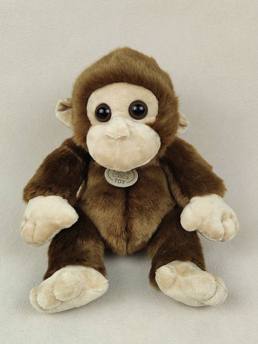 1只仿真猴子毛絨玩具聖誕/新年/復活節/生日/派對禮物 - 棕色 - 查看 1