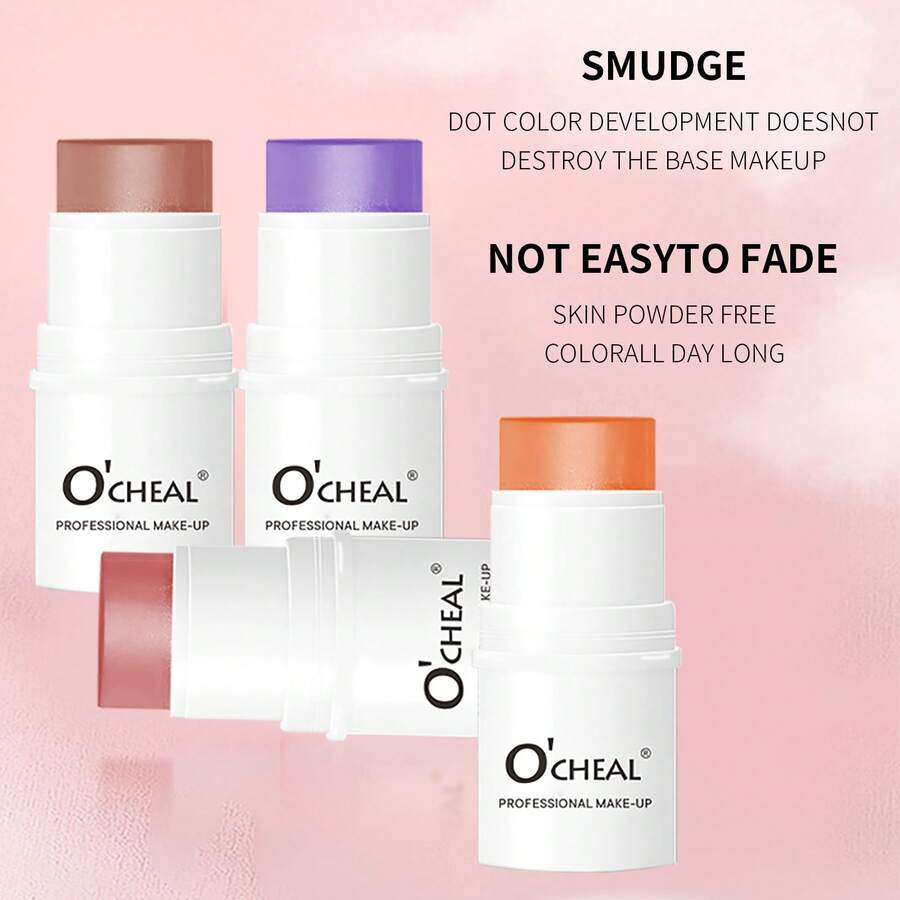 Cream Blush Makeup, Buildable Blush Stick For Cheeks, Long Wearing, Easy Application