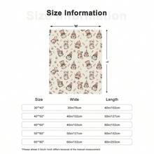 數碼印花抱毯,長方形,適用於辦公室使用,舒適柔軟 - 彩色 - 查看 2