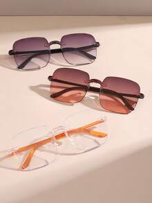 3對男士時尚方形眼鏡