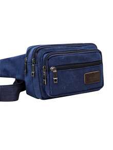 腰包 戶外運動跑步用腰袋 男女可配戴掛袋 手機迷你腰包 - 藏蓝色 - 查看 2