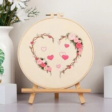 Kit De Materiales De Bordado A Mano Diy, Patrón De Forma De Corazón, Disponibles En Muchos Colores - Multicolor - Ver 1