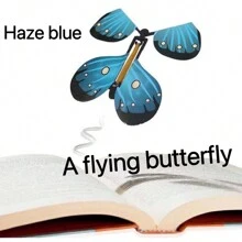 飛蝴蝶魔術彈性帶玩具,有助於紓解壓力 - 霧霾藍 - 查看 2