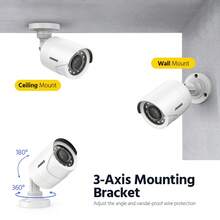 ANNKE 1080p Add-On CCTV Camera, Hi-Resolution Home Security Camera For Surveillance System, IP66 Weatherproof Indoor Outdoor, Long Distance Night Vision - White - View 9