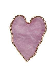 1 件时尚新款设计白色不对称心形手指开口戒指 适合女士女孩礼物 - 白色 - 查看 4