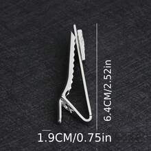 Men's Fashion Tie Clip For French Business Shirt With Music Note Rhinestone Cufflinks, Musical Note Tie Clip For Men's Business Shirt - Blue Note Clip - View 2