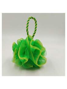 1 esponja / estropajo de baño, verde, 25g, tamaño pequeño con cuerda de suspensión - Verde - Ver 3