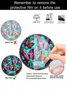 1個蝴蝶圖案捕夢網 - 藍色 - 查看 6